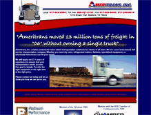 Tablet Screenshot of ameritransinc.com